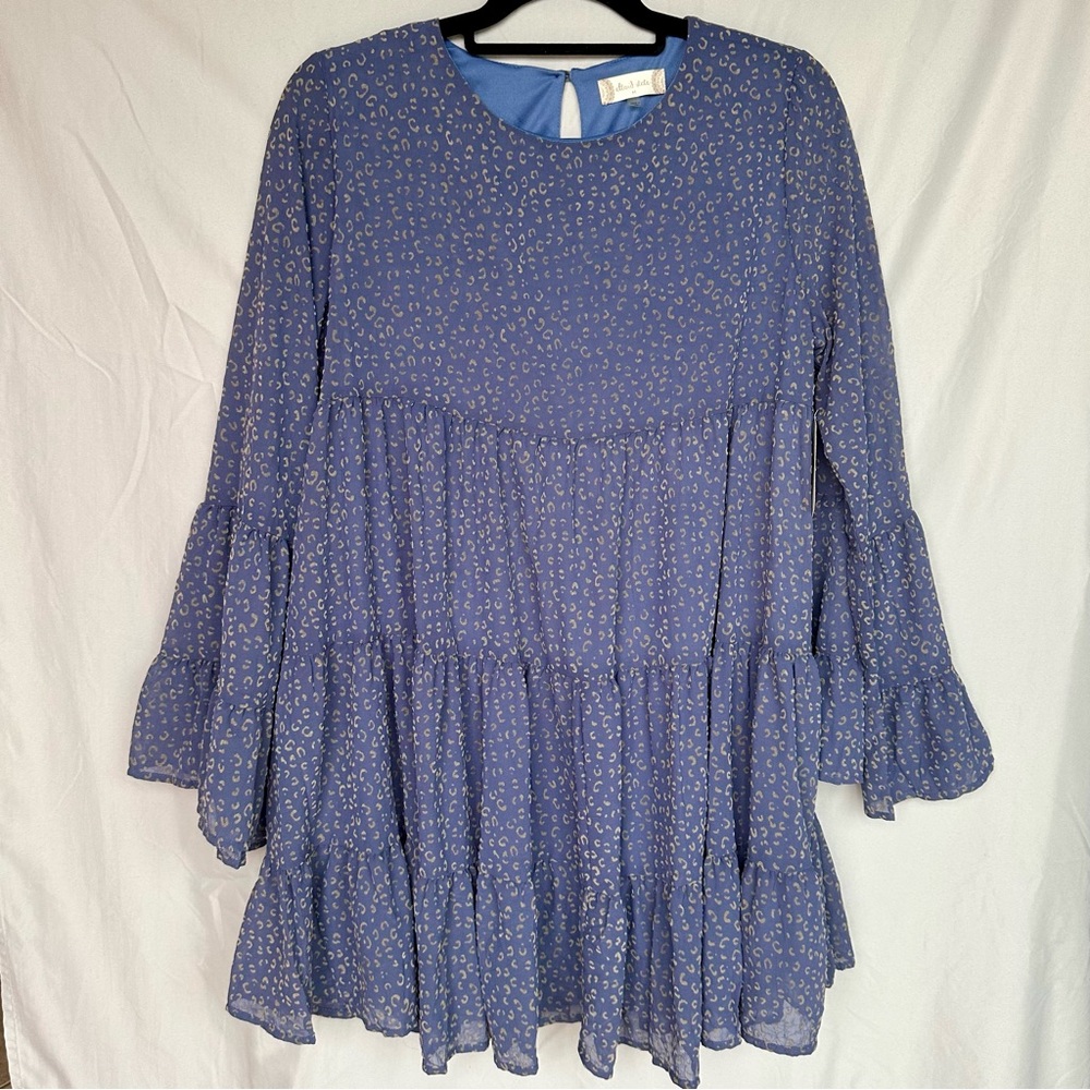 Altar’d State Leopard Print Tiered Babydoll Dress